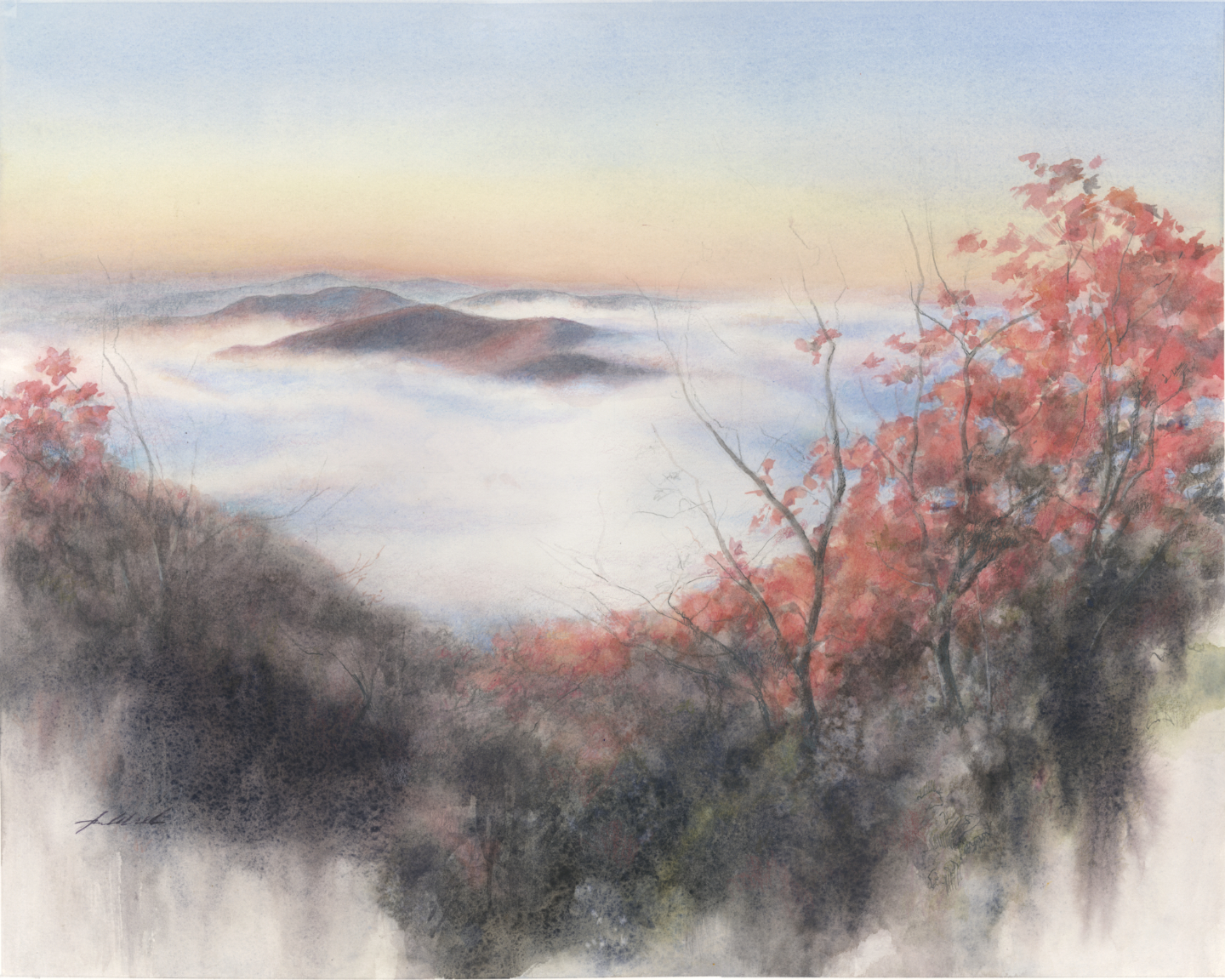 Heaven and Earth on Brasstown Bald by Ann Litrel