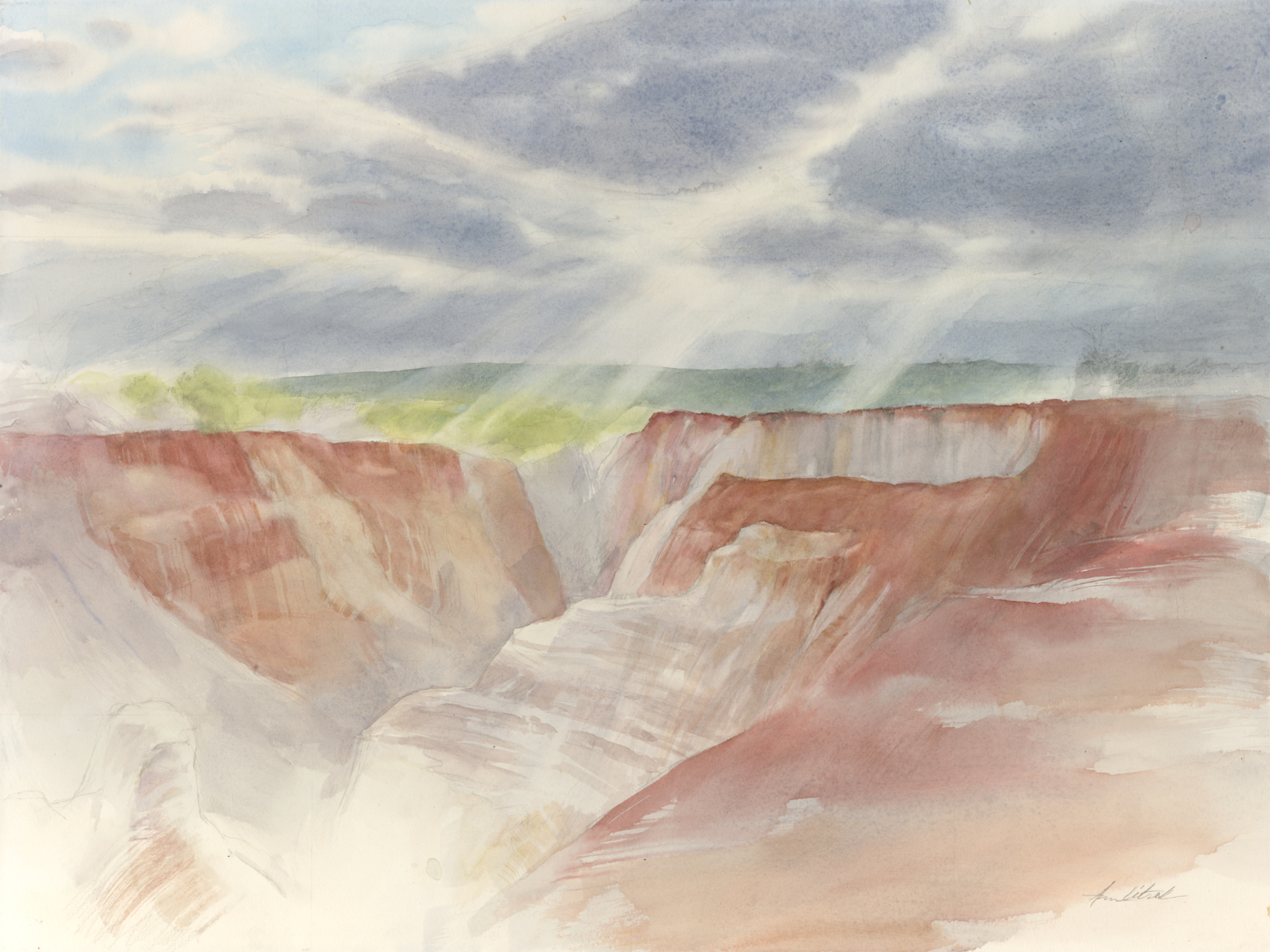 The Healing Hand at Providence Canyon by Ann Litrel