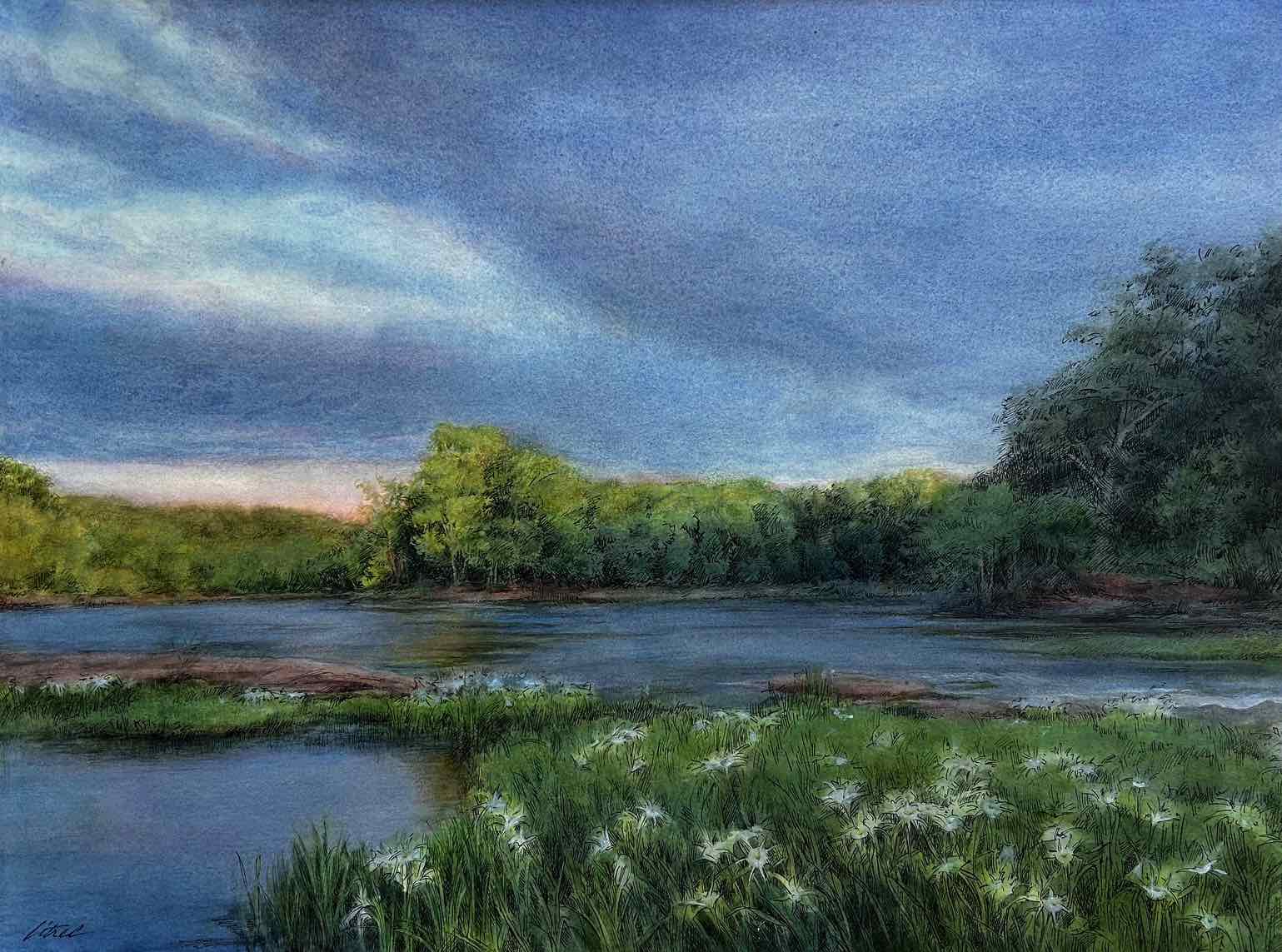 The Lilies of Eden on the Flint River by Ann Litrel