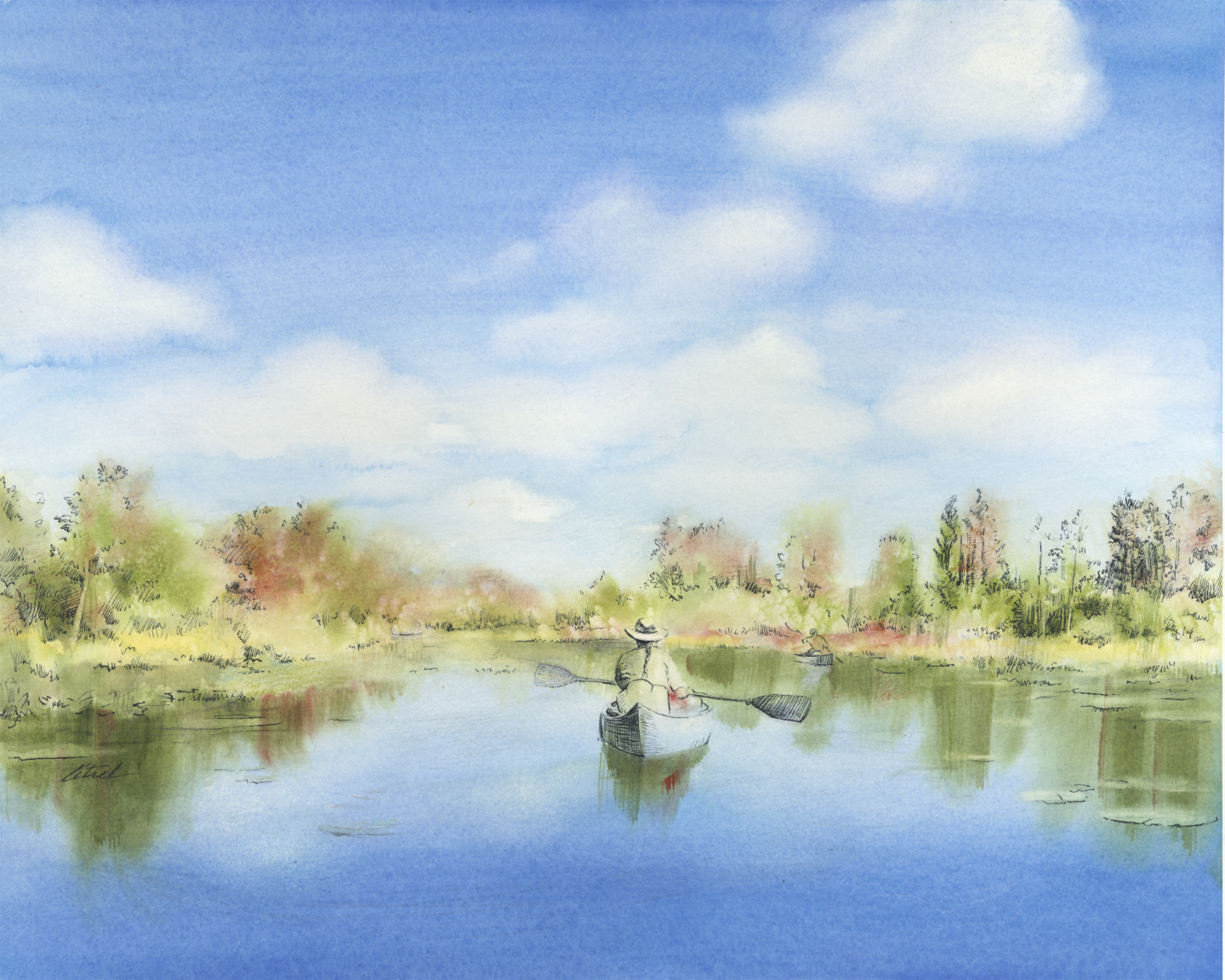 The Swamper in Okefenokee Swamp by Ann Litrel
